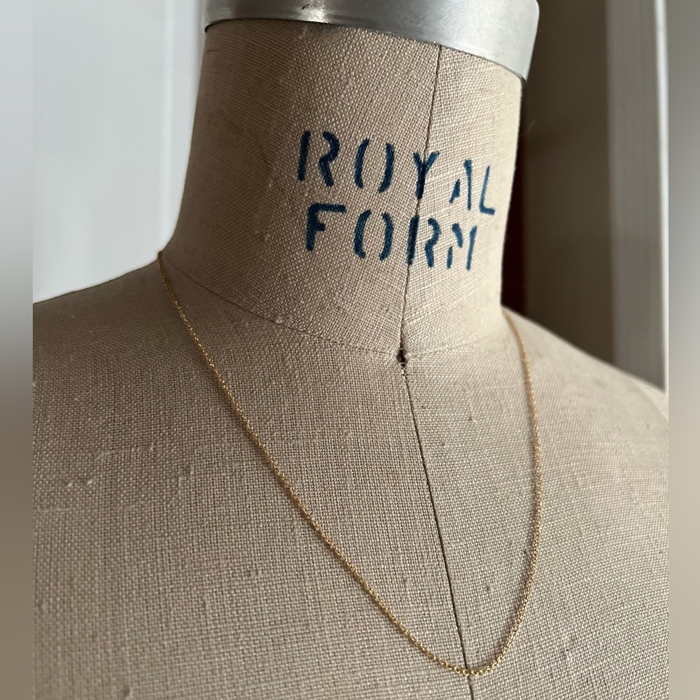 Dainty 18” 14k Gold Filled Finished Cable Chain